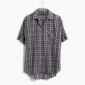 Madewell Courier Shirt In Dekalb Plaid